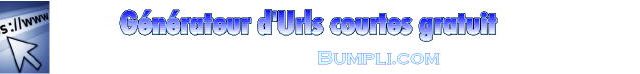 raccourcisseur url personnalisé bumpli.com